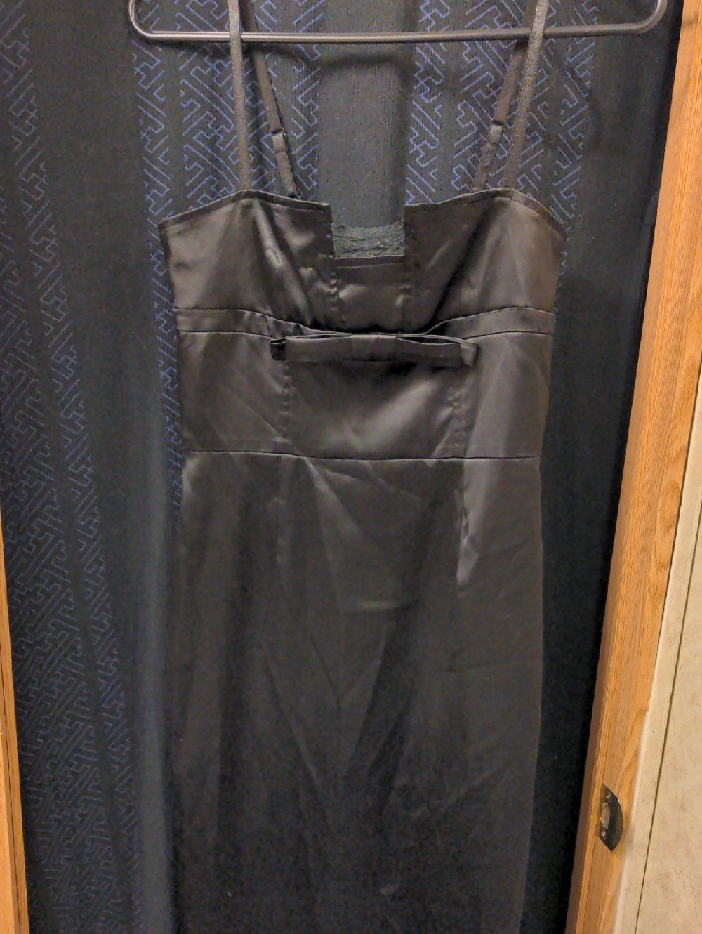 Katia Formal Black Mini Spaghetti Strap Dress Size Small Lace